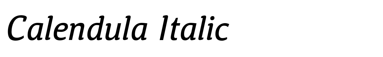 Calendula Italic